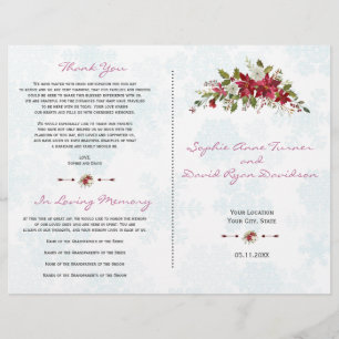 Programa de Boda de Noches de Nochebuena de Poinse