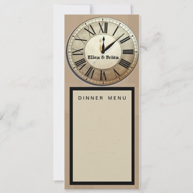 Programa de boda de Nochevieja personalizado (Anverso)