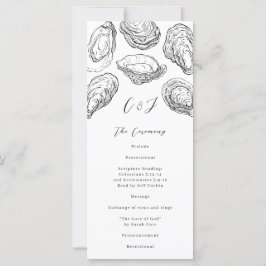Programa de Boda de Ostigos Blancos y Negros