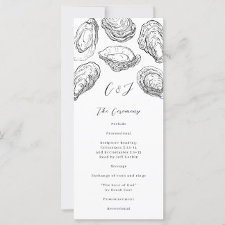 Programa de Boda de Ostigos Blancos y Negros