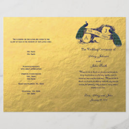 Programa de Boda de Peacock Gold