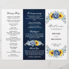 Programa de Boda de Peones de la Slate Azul Dusty