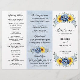 Programa de Boda de Peones de la Slate Azul Dusty