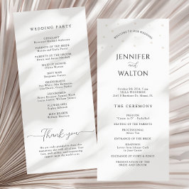 Programa de Boda de Perlas Blancas