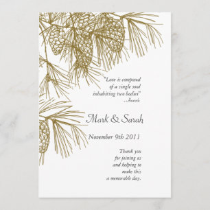 Programa de Boda de Pine Boughs