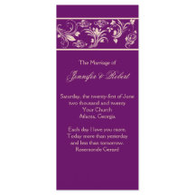 Programa de Boda de Plomo y Champagne Floral Scrol