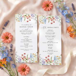 Programa de Boda de Prado de Flores Silvestres