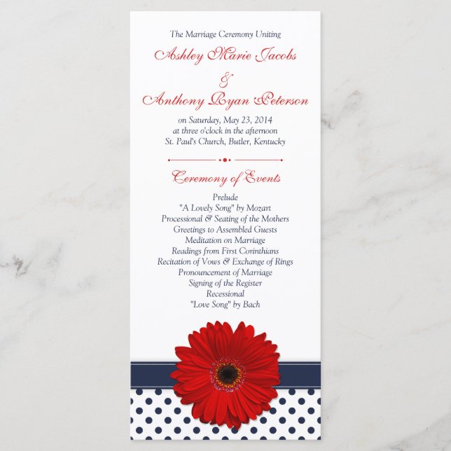 Programa de Boda de Punto de la Marina de Guerra d (Anverso)