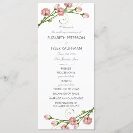 Programa de Boda de Rosas Jardín