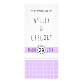 Programa de boda de tipografía dibujada a mano lav