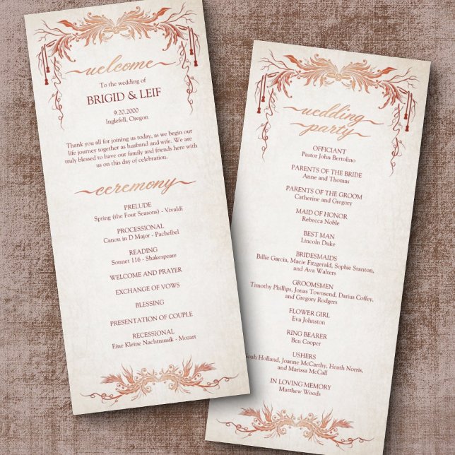 Programa de Boda de Unión de Manos Pagana (Subido por el creador)