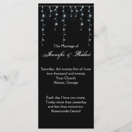 Programa de Boda de Viñetería de Medianoche