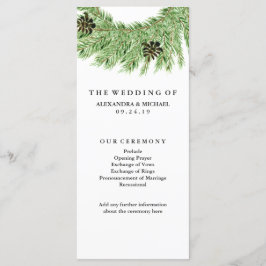 Programa de Boda de Winter Pines