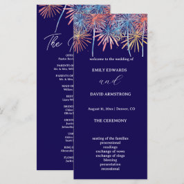 Programa de Boda del 4 de Julio con Fuegos Artific