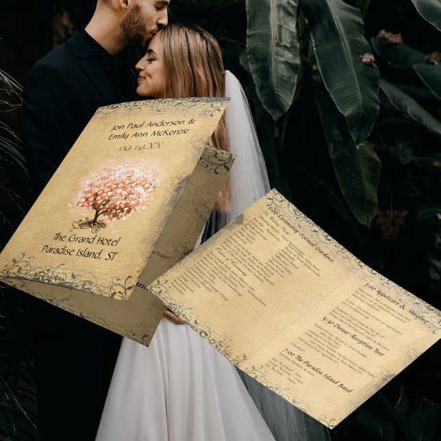 Programa de Boda del Árbol de Hoja de Corazón de C (Subido por el creador)