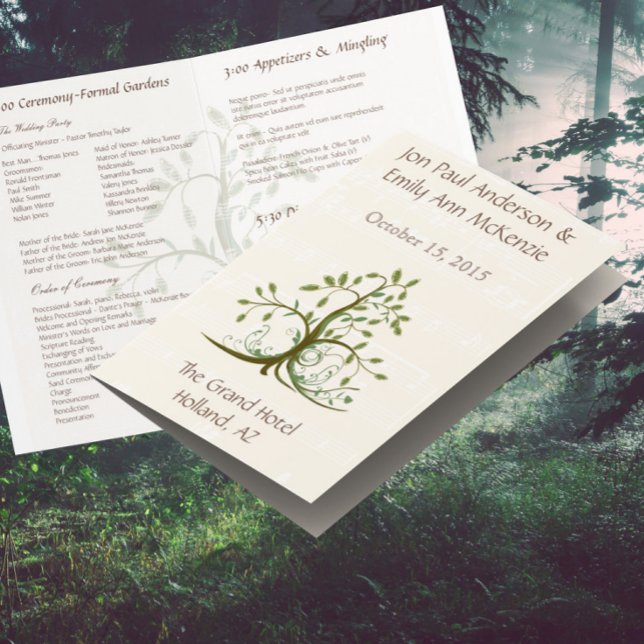 Programa de Boda del Árbol Musical Etéreo (Subido por el creador)
