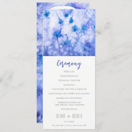 Programa de Boda del Jardín Azul de Invierno