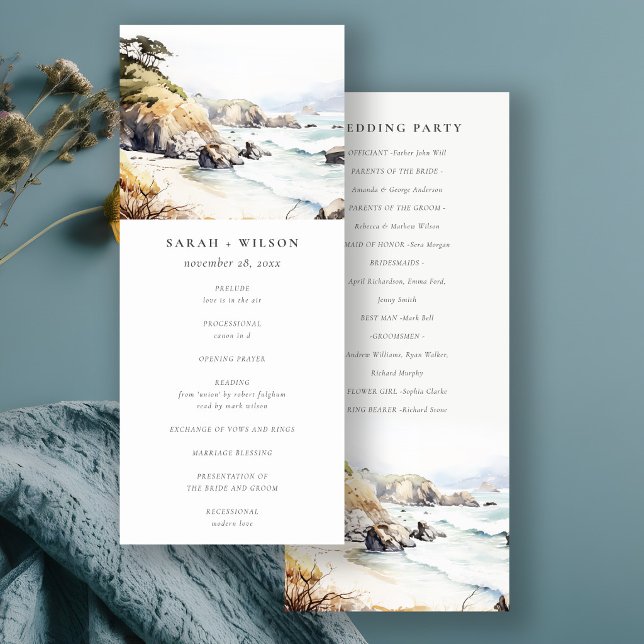 Programa de Boda del Paisaje de Big Sur, Californi (Subido por el creador)