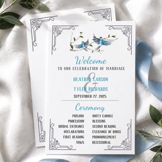 Programa de Boda del Pájaro Azul de la Felicidad (Subido por el creador)