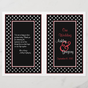 Programa de Boda del Trío Rojo del Punto de Polka