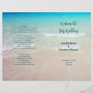 Programa de Boda Doble de la Playa del Océano Trop