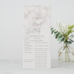 Programa de Boda Elegante de Flor de Cerezo   Comp