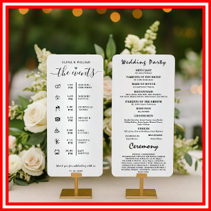 Programa de Boda Elegante Orden de Eventos