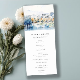 Programa de Boda en Acuarela de San José, Californ