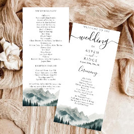 Programa de Boda en la Montaña Verdant Peaks