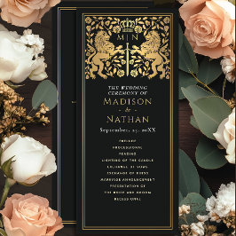Programa de Boda Espada Medieval León Real Negro