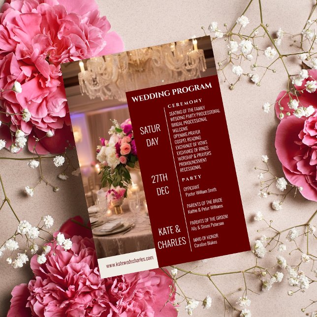 Programa de Boda Estilo Revista Personalizado Únic (Subido por el creador)