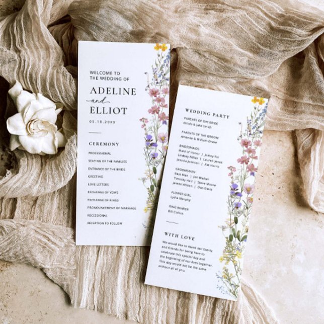 Programa de Boda Flora Silvestre Programa de Boda  (Subido por el creador)