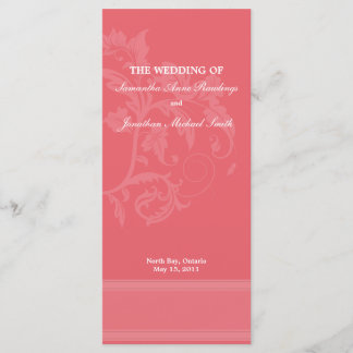 Programa de Boda Floral - Boda Rosa de chupa de mi