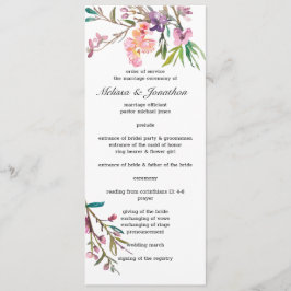 Programa de Boda Floral de Flor de Cerezo Rosa