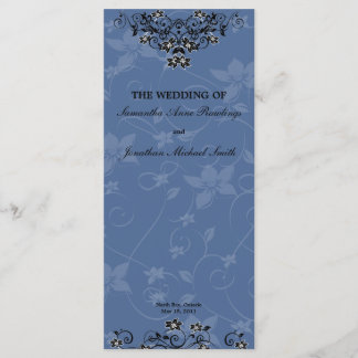 Programa de Boda Floral de la Lámpara Azul Real