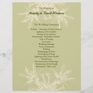 Programa de Boda Floral de Oliva Antiguo