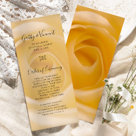 Programa de Boda Floral de Rosa Blanca