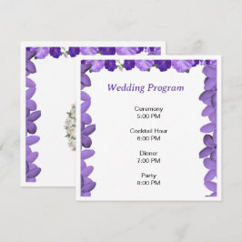 Programa de Boda Floral Elegant Arch | Acrílico