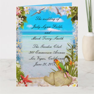 Programa de Boda Floral en Playa Tropical