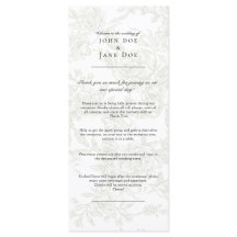 Programa de Boda Floral Verde