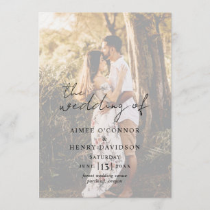 Programa de Boda Foto Moderno Letra Rústica