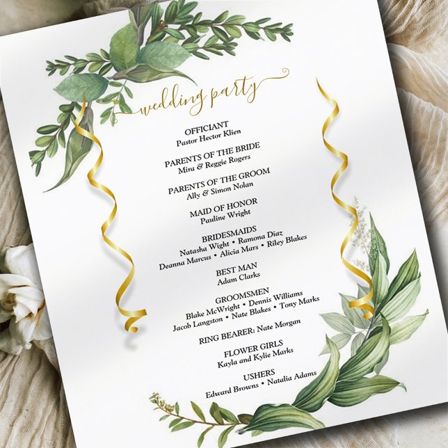 Programa de Boda Fotográfica Personalizado Eucalyp (Subido por el creador)