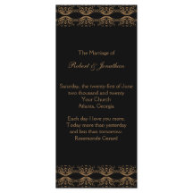 Programa de Boda Gay Negra y Oro