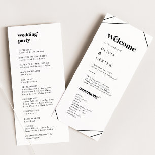 Programa de Boda Geométrica Moderna