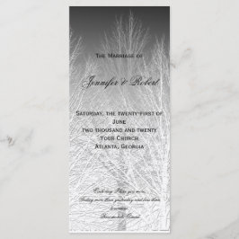 Programa de Boda Gris Blanco Negro para ramas de i