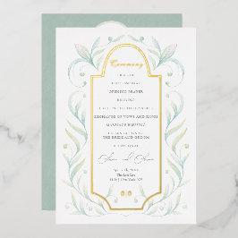 Programa de Boda Hojas Verdes