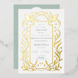 Programa de Boda Hojas Verdes