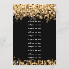 Programa de Boda Insertar Luces Doradas