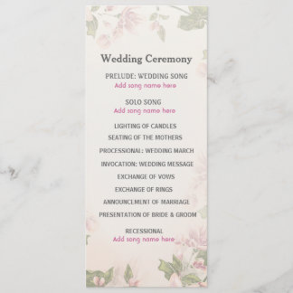 Programa de Boda Jardín de Mariposa
