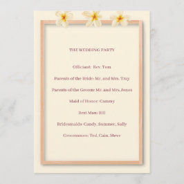 Programa de Boda Jardín Floral Romántico